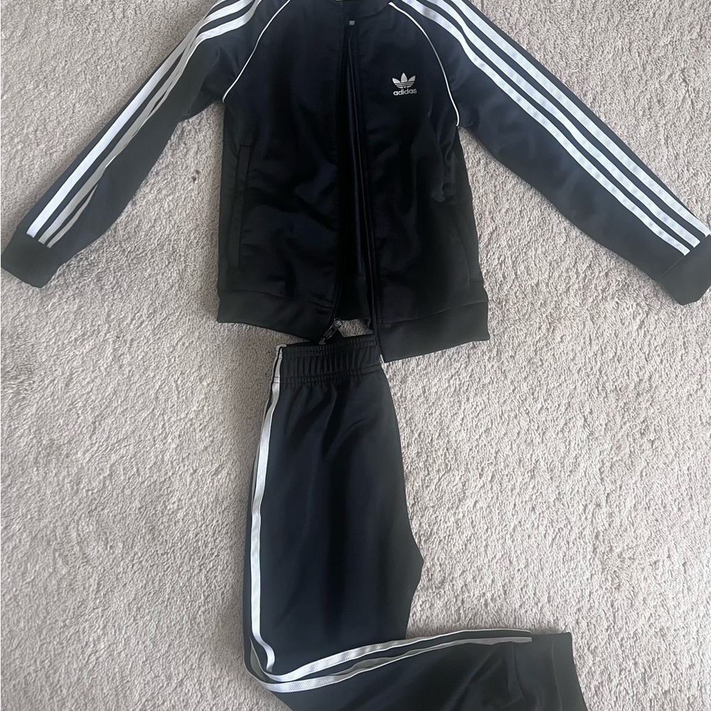 Adidas Black Jacket set. Total 2 set ( including 2 top and 2 bottom) .